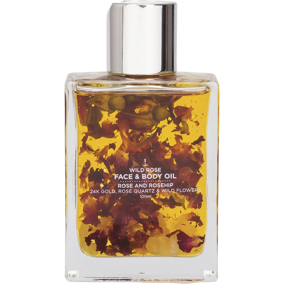 Summer Salt Face & Body Oil With 24K Gold Wild Rose - Rose Quartz 100ml — official UHP product image 2
