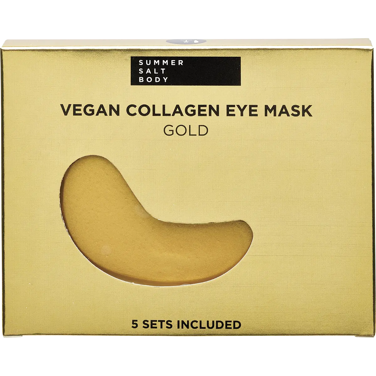 Summer Salt Body Vegan Collagen Eye Mask Gold — front pack image (UHP)