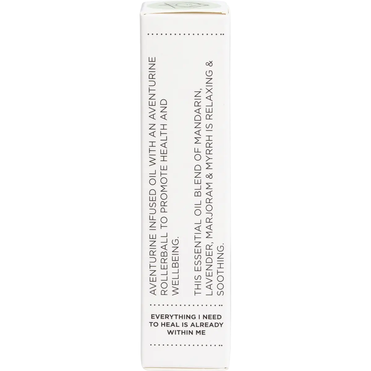 Summer Salt Body Essential Oil Roller With 24K Gold Healing - Aventurine Crystals 10ml — side pack image (UHP)