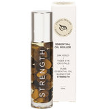 Summer Salt Body Essential Oil Roller 24K Gold Strength Tiger Eye 10ml