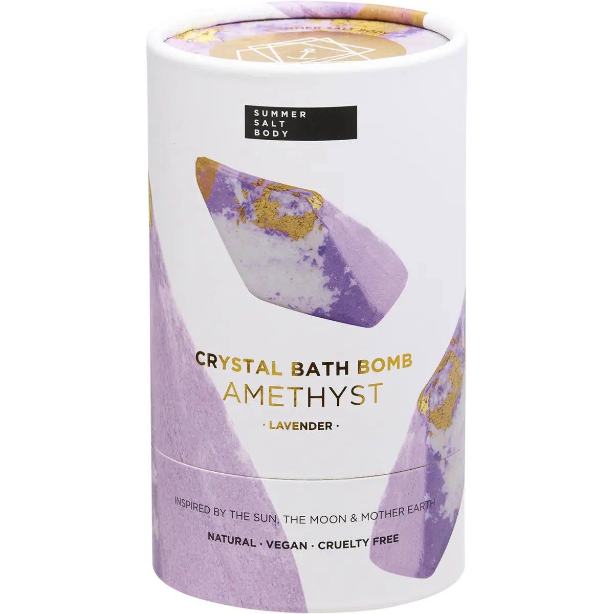 Summer Salt Body Crystal Bath Bomb Amethyst Lavender 110g — official UHP product image 3