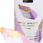 Summer Salt Body Crystal Bath Bomb Amethyst Lavender 110g — front pack image (UHP)