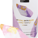 Summer Salt Body Crystal Bath Bomb Amethyst Lavender 110g — front pack image (UHP)