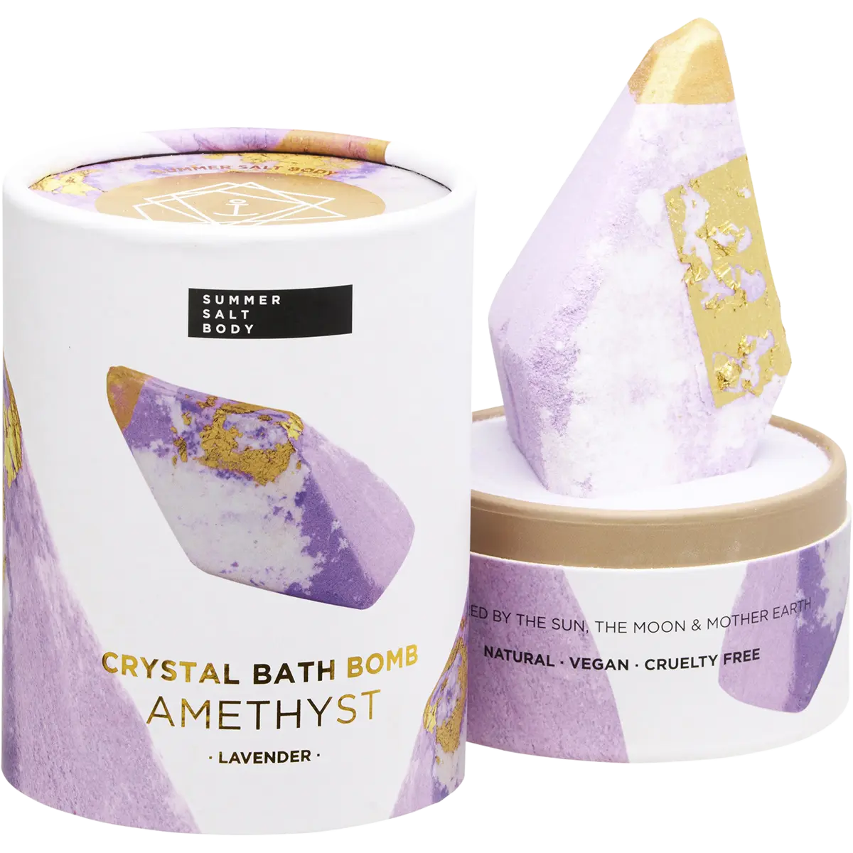 Summer Salt Body Crystal Bath Bomb Amethyst Lavender 110g — official UHP product image 4