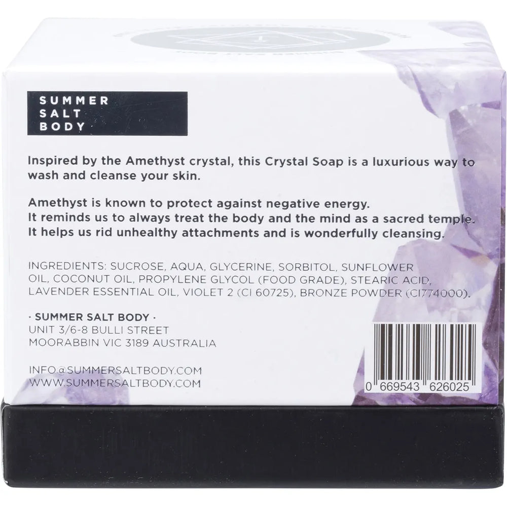 Summer Salt Body Crystal Soap Amethyst - Lavender 150g