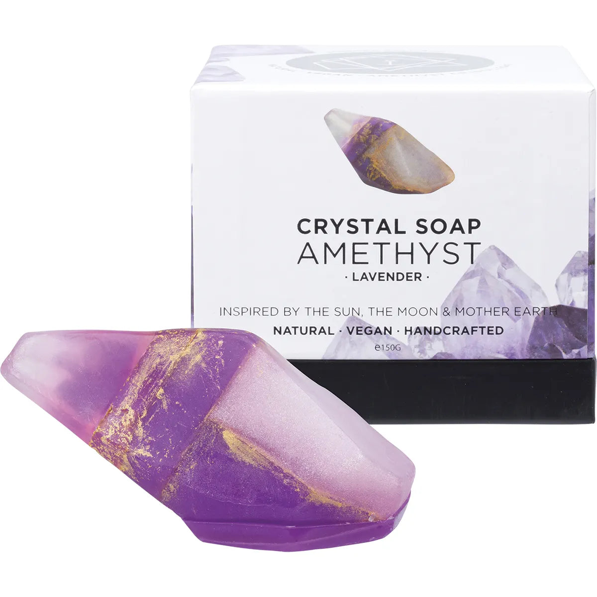 Summer Salt Body Crystal Soap Amethyst - Lavender 150g