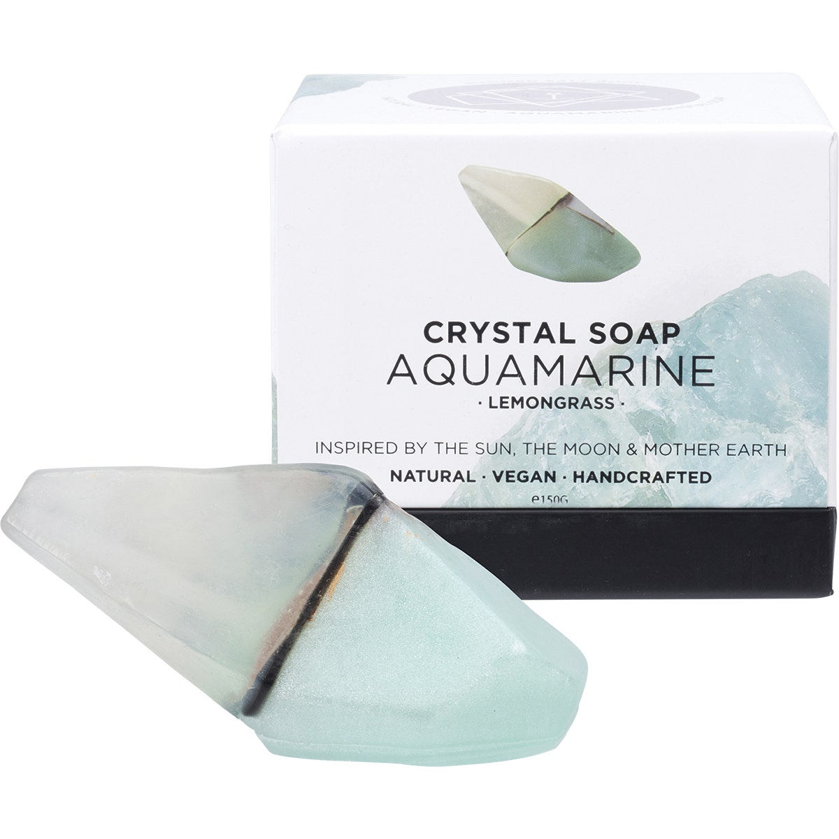Summer Salt Body Crystal Soap Aquamarine - Lemongrass 150g
