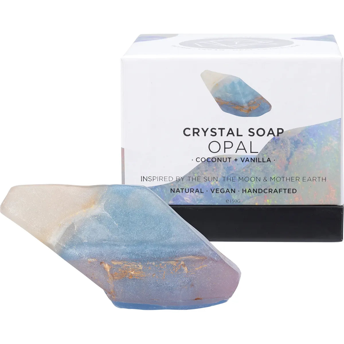 Summer Salt Body Crystal Soap Opal - Coconut & Vanilla 150g