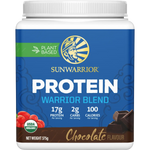 Sunwarrior Protein Powder Warrior Blend Chocolate — front pack image (UHP)