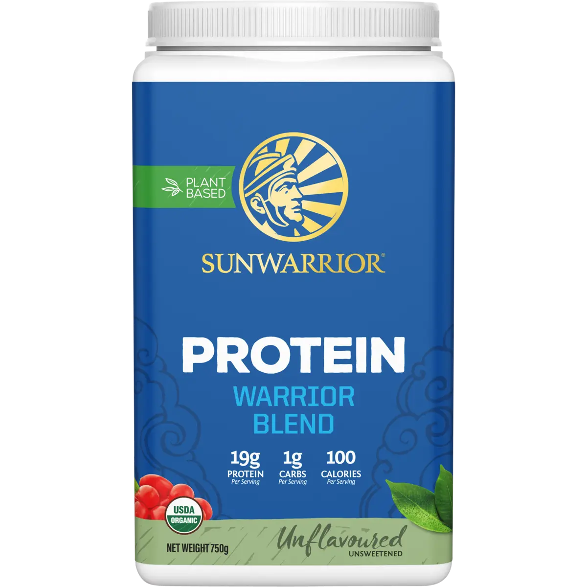 Sunwarrior Protein Powder Warrior Blend Unflavoured — official UHP product image 2