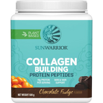 Sunwarrior Collagen Building Protein Peptides Chocolate Fudge 500g — front pack image (UHP)