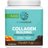 Sunwarrior Collagen Building Protein Peptides Chocolate Fudge 500g — front pack image (UHP)