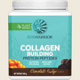 Sunwarrior Collagen Building Protein Peptides Chocolate Fudge 500g