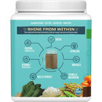 Sunwarrior Collagen Building Protein Peptides Chocolate Fudge 500g — side pack image (UHP)