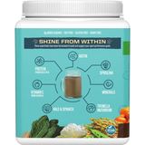 Sunwarrior Collagen Building Protein Peptides Chocolate Fudge 500g — side pack image (UHP)