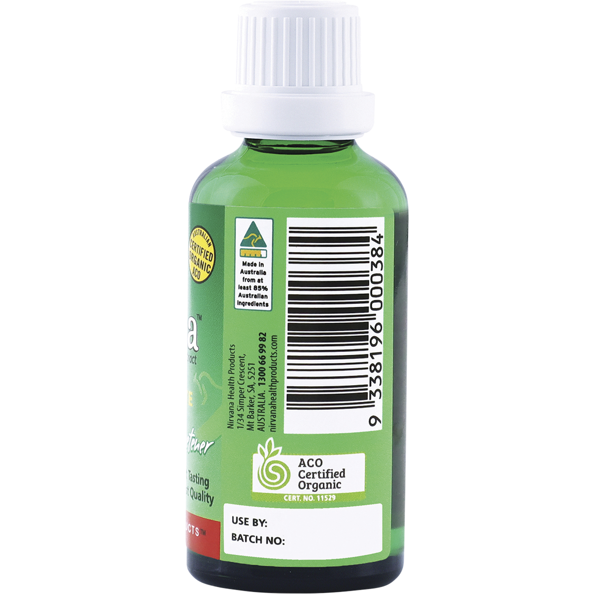 Nirvana Organics Stevia Liquid 50ml right-side image