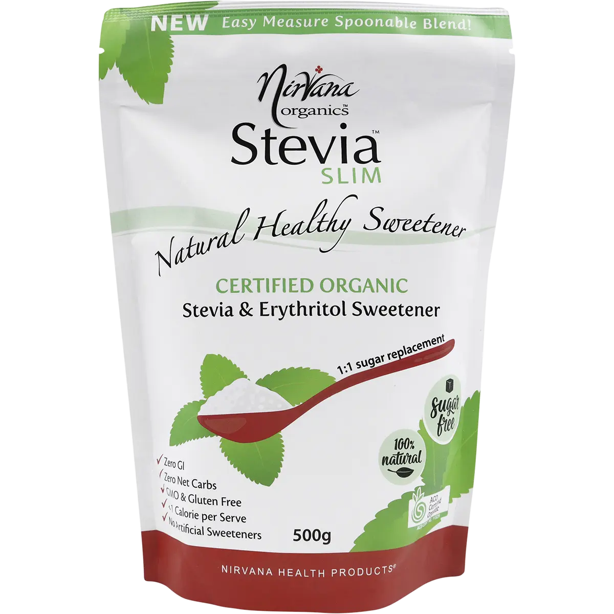 Nirvana Organics Stevia & Erythritol Sweetener Stevia Slim Spoonable — official UHP product image 2