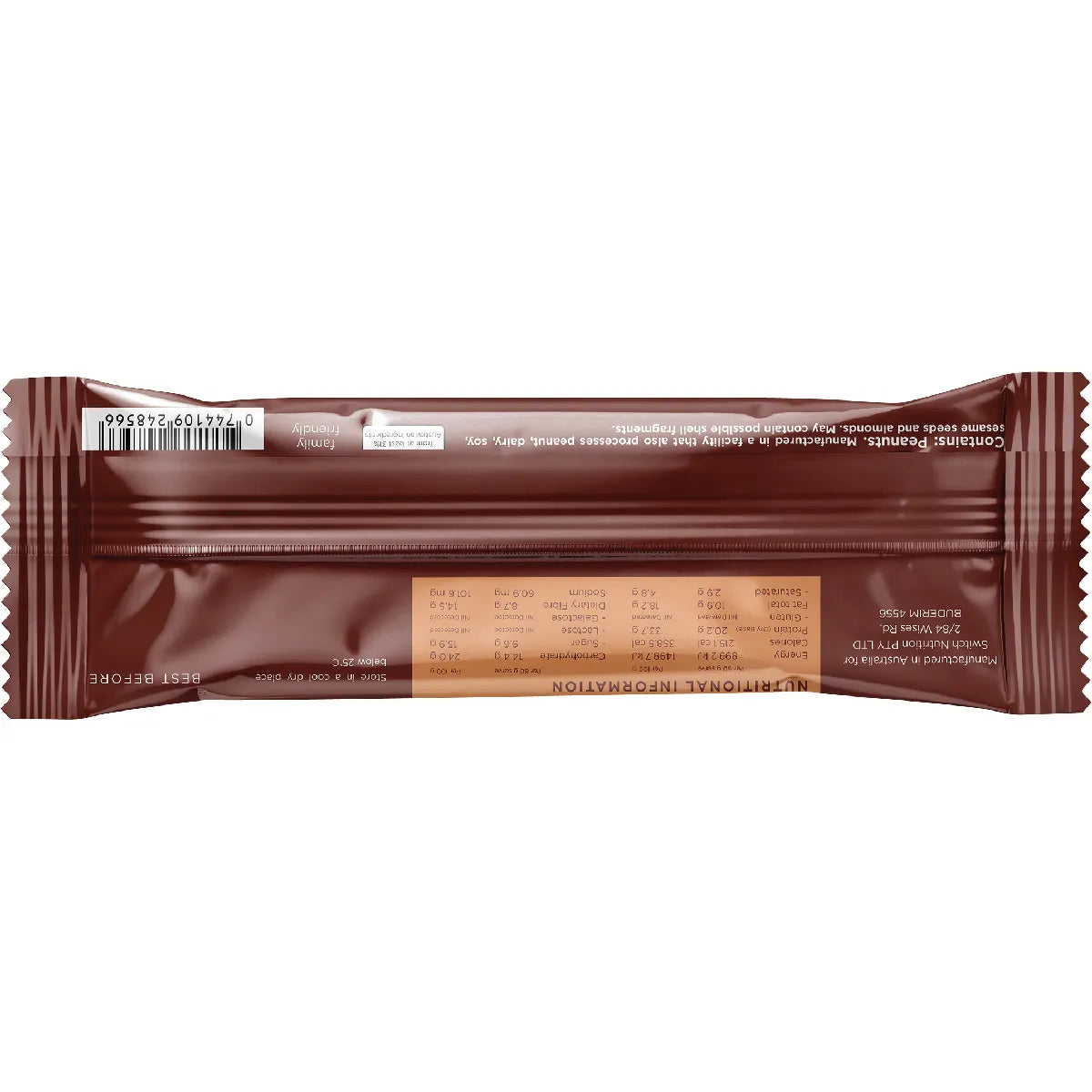 Switch Nutrition Protein Bar Plant Based Choc Peanut Butter 12 x 60g