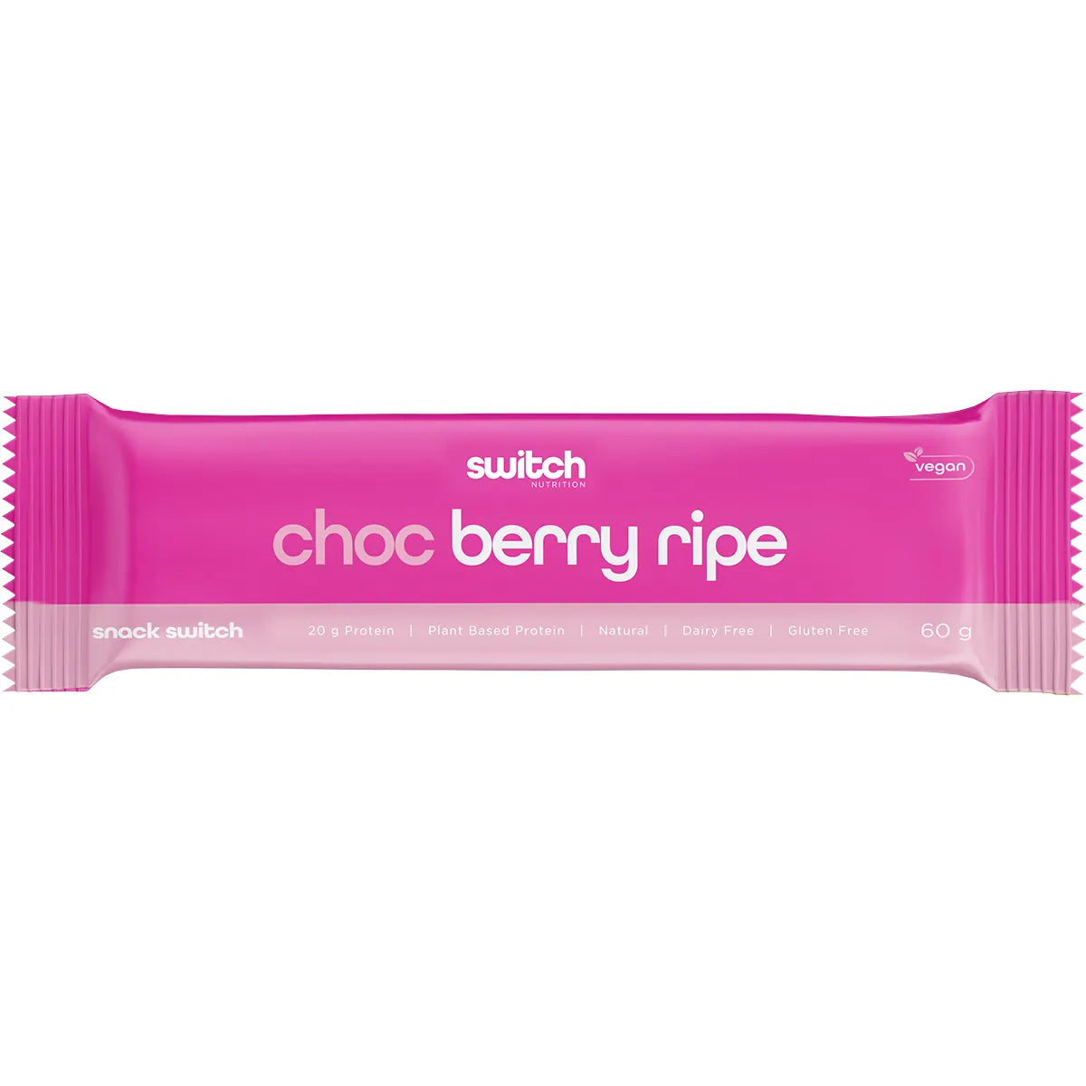 Switch Nutrition Protein Bar Plant Based Choc Berry Ripe 12x60g