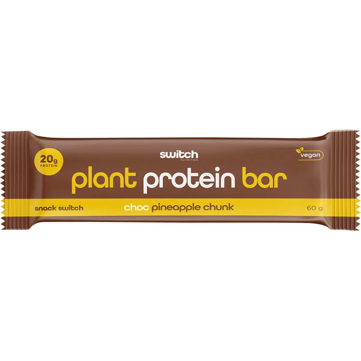 Switch Nutrition Plant Protein Bar Choc Pineapple Chunk 12x60g