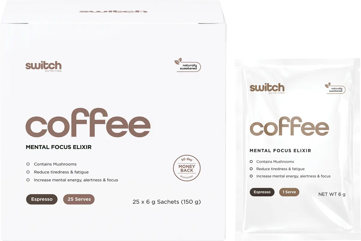 Switch Nutrition Coffee Mental Focus Elixir 25pk — official UHP product image 2