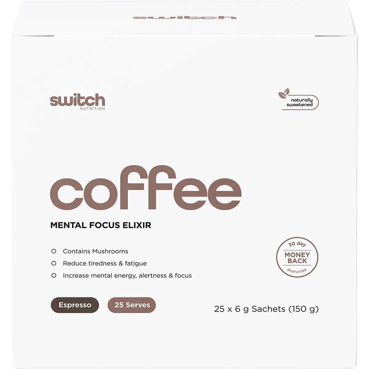 Switch Nutrition Coffee Mental Focus Elixir 25pk