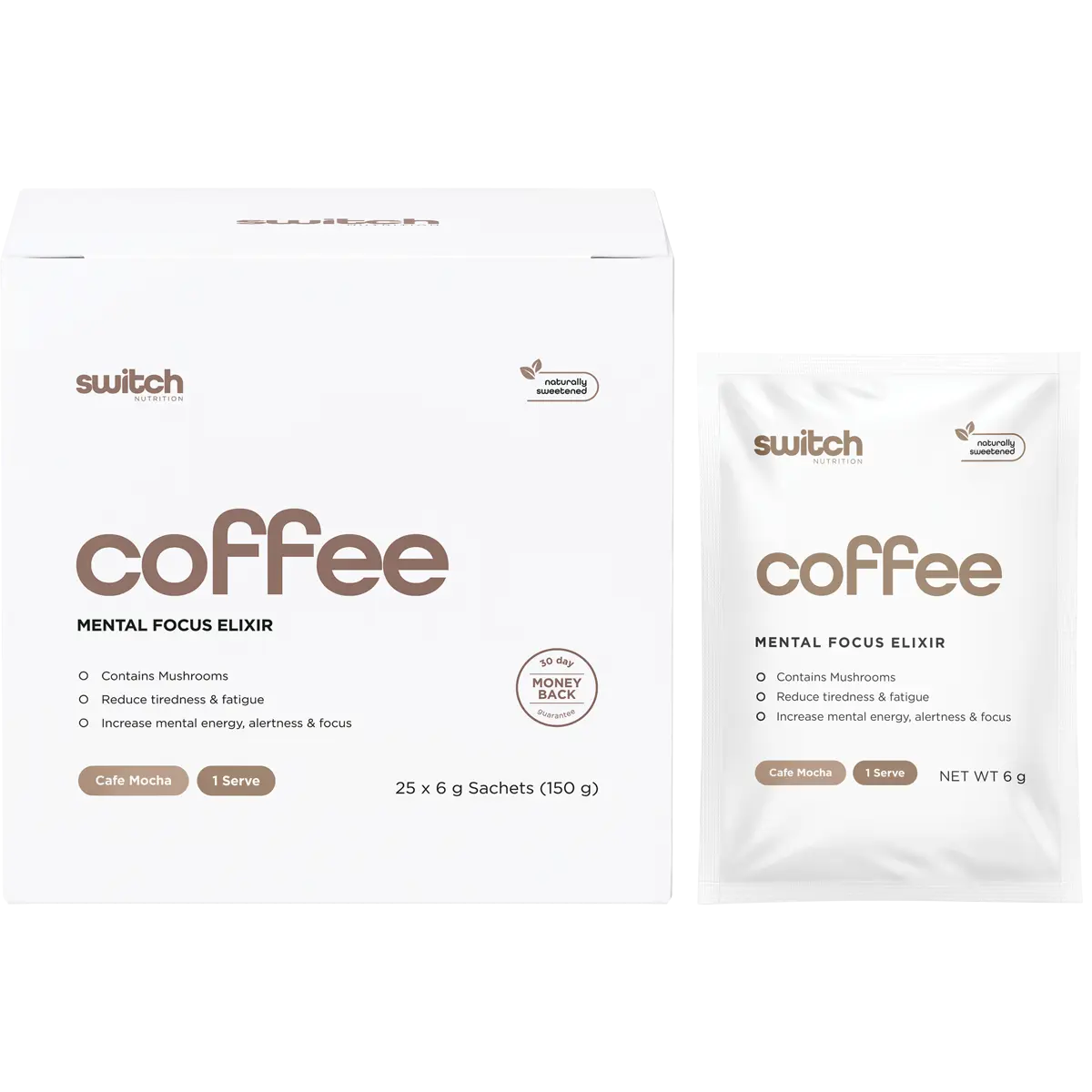 Switch Nutrition Coffee Mental Focus Elixir 25pk — official UHP product image 3