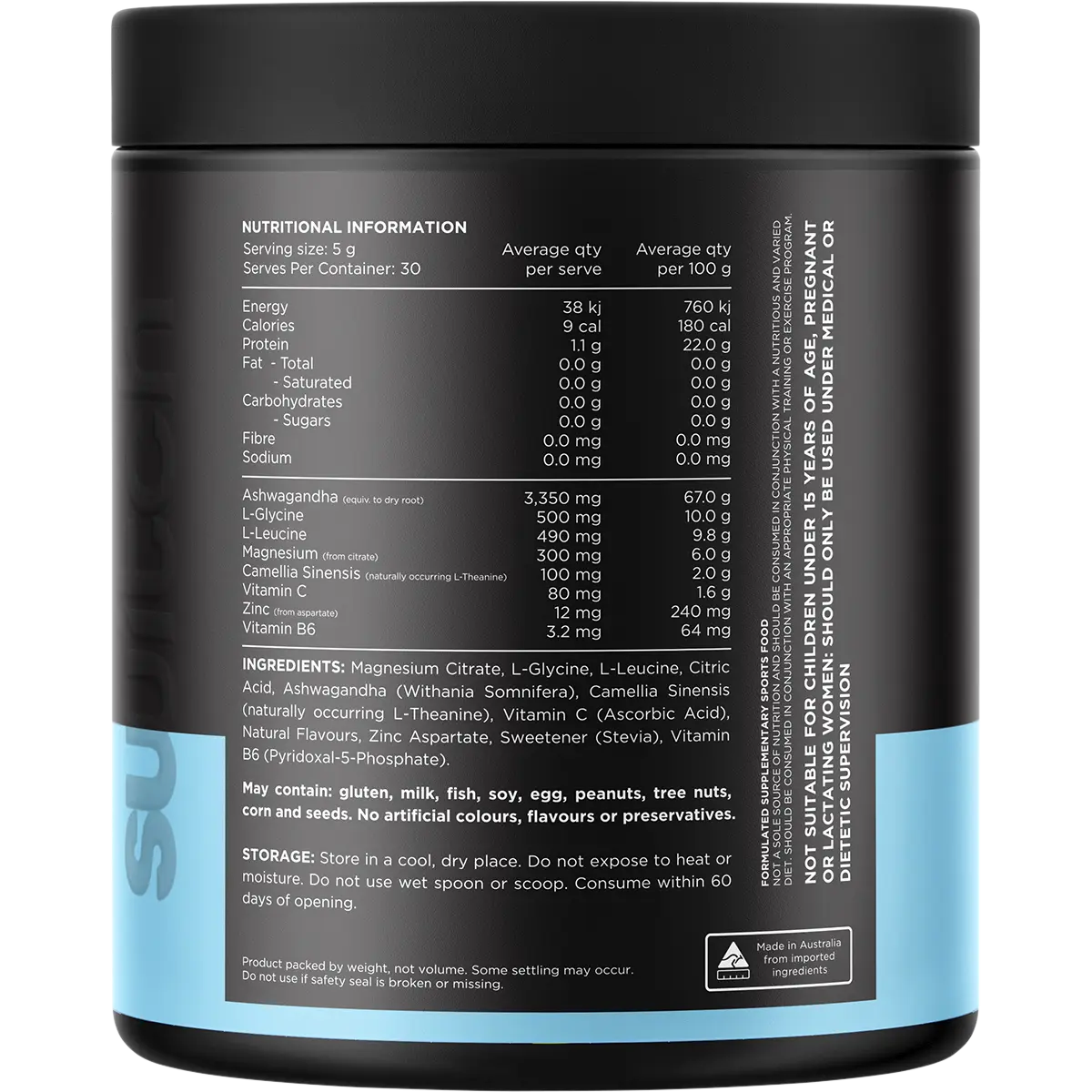 Switch Nutrition Adrenal Magnesium Support Formula Strawberry Pineapple 150g
