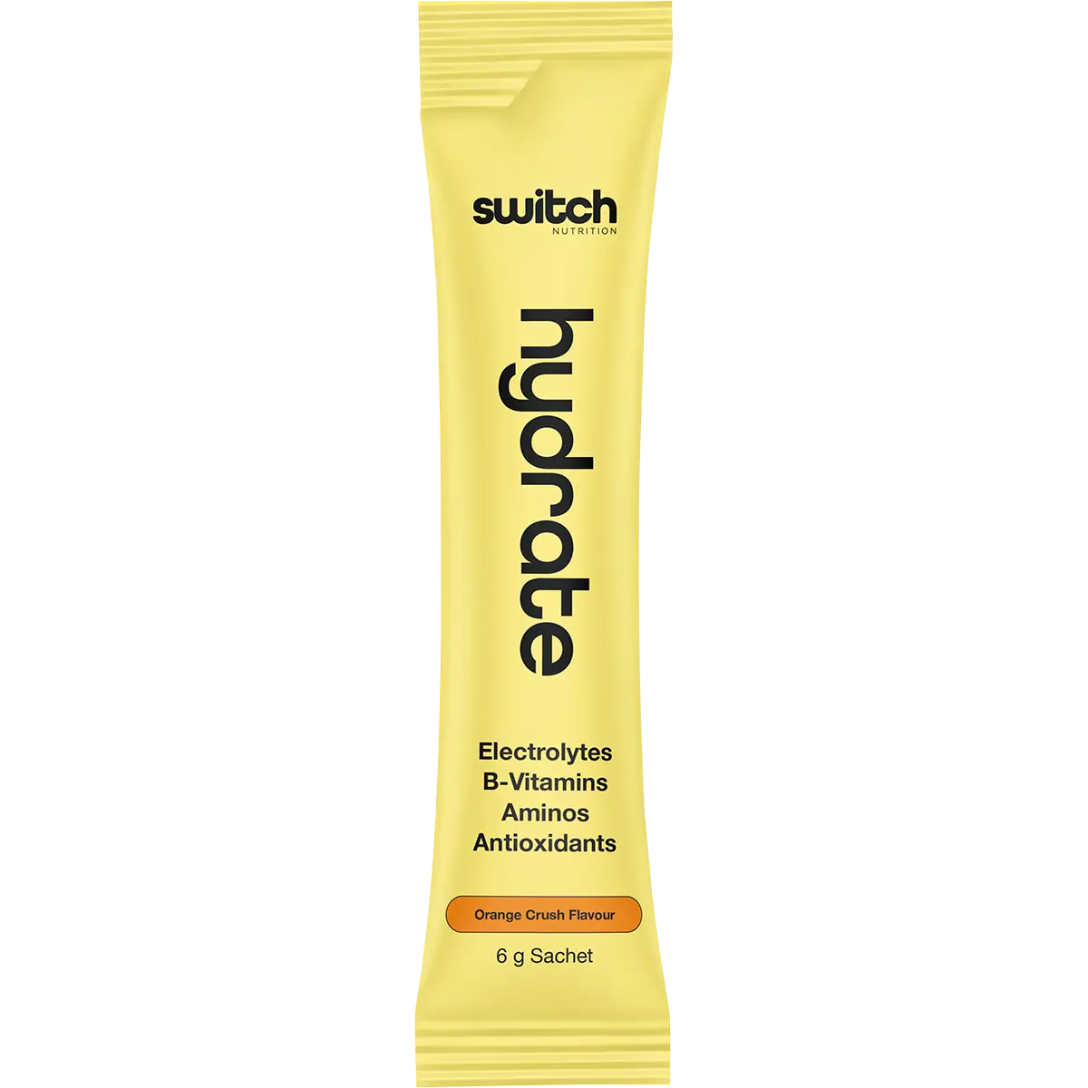 Switch Nutrition Hydrate Electrolytes No Added Sugar Orange Crush — official UHP product image 3