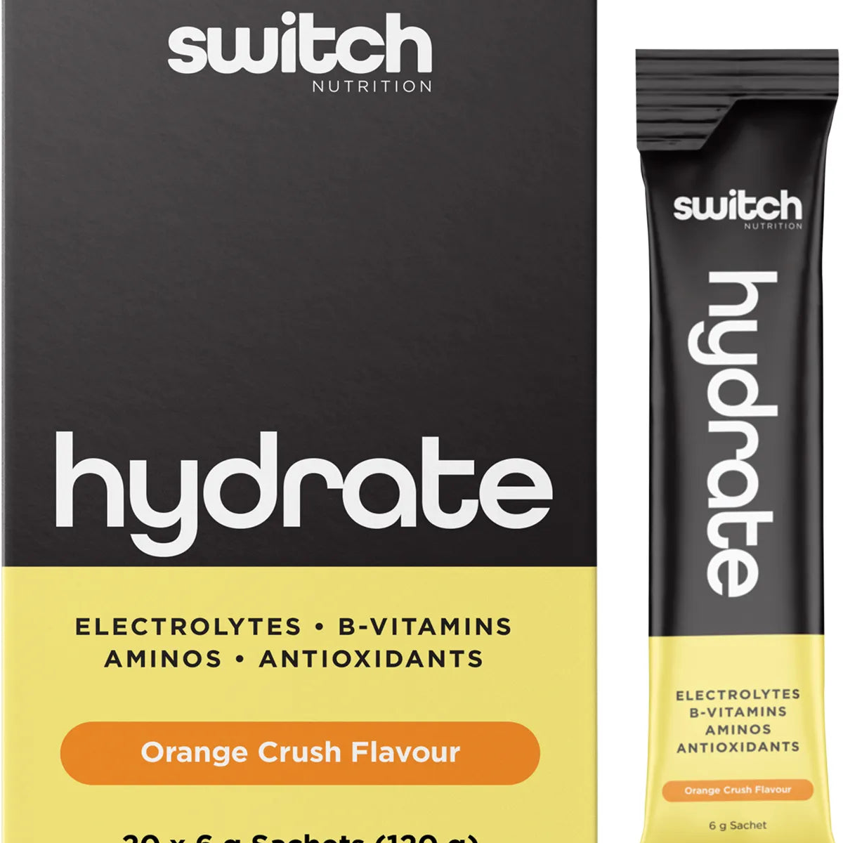 Switch Nutrition Hydrate Electrolytes No Added Sugar Orange Crush 150g