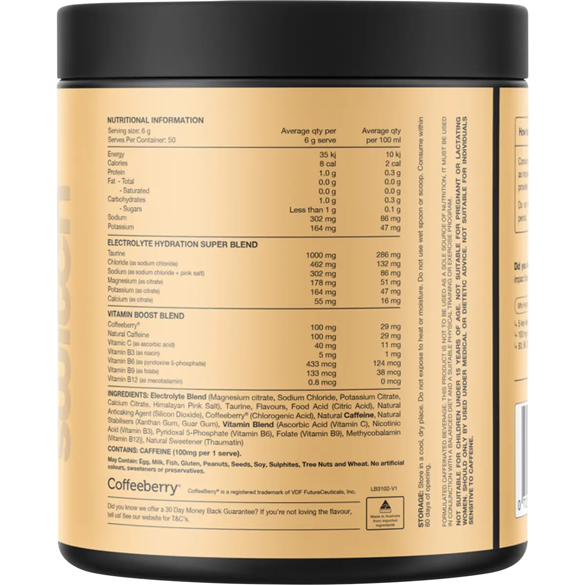 Switch Nutrition Hydrate + Caffeine Mango Passionfruit