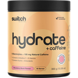 Switch Nutrition Hydrate + Caffeine Strawberry Burst — replacement front image (official Switch Nutrition)