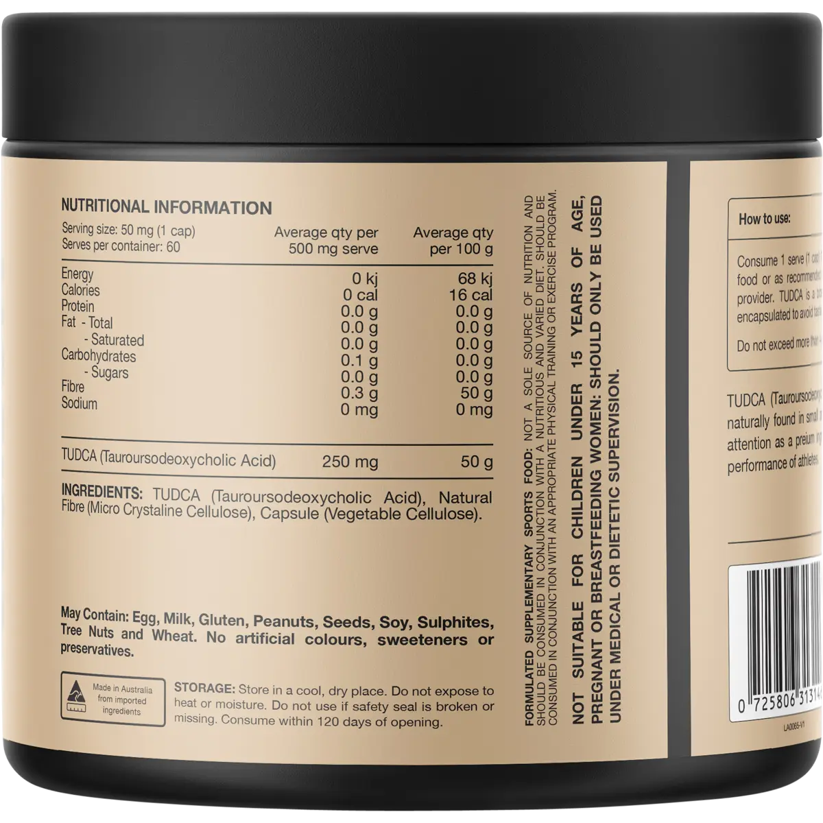 Switch Nutrition TUDCA 60 Caps — secondary image (UHP Image2)