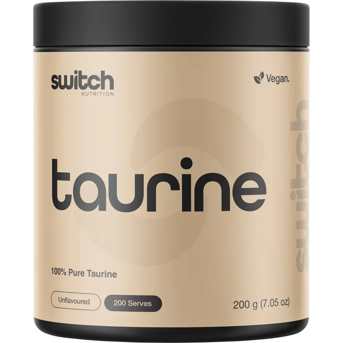 Switch Nutrition Taurine 100% Pure Taurine 200g — replacement front image (official Switch Nutrition)