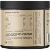 Switch Nutrition TMG 100% Pure Trimethylgycine 150g — back of pack and product information