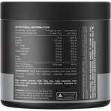 Switch Nutrition Sea Moss 10:1 Organic Irish Sea Moss Capsules 60 Caps back of packaging