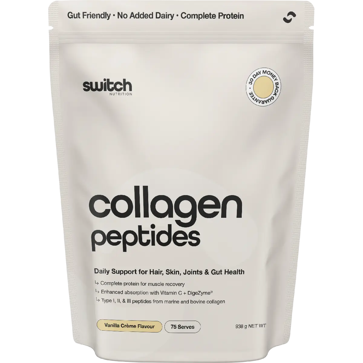 Switch Nutrition Collagen Peptides Vanilla Creme — official UHP product image 2