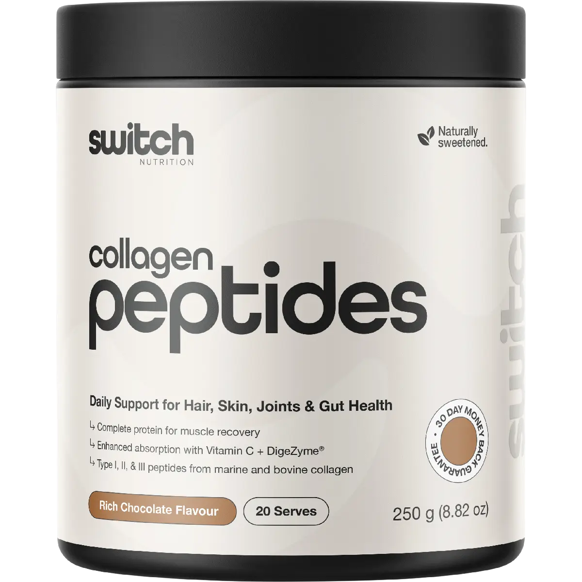 Switch Nutrition Collagen Peptides Rich Chocolate — official UHP product image 2