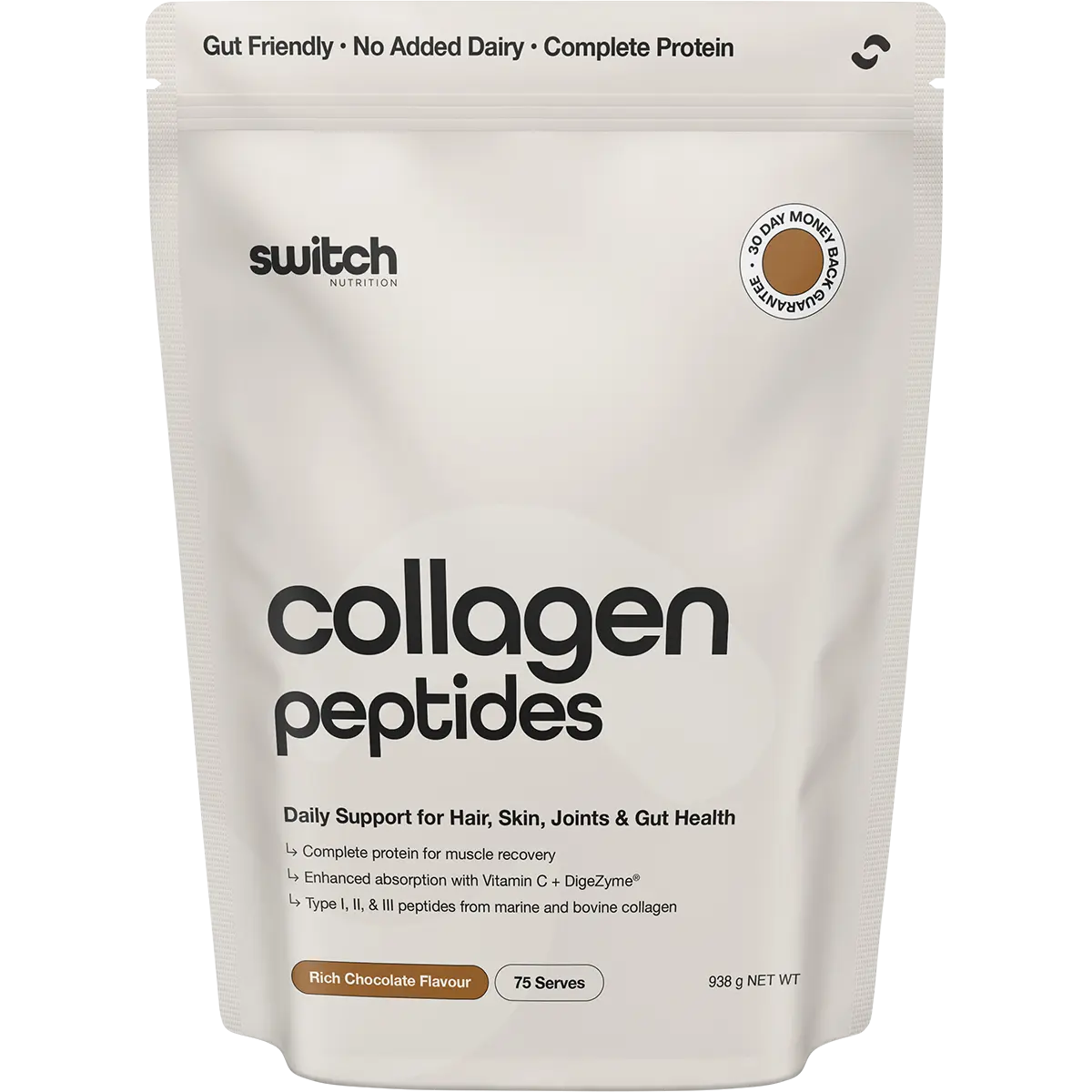 Switch Nutrition Collagen Peptides Rich Chocolate