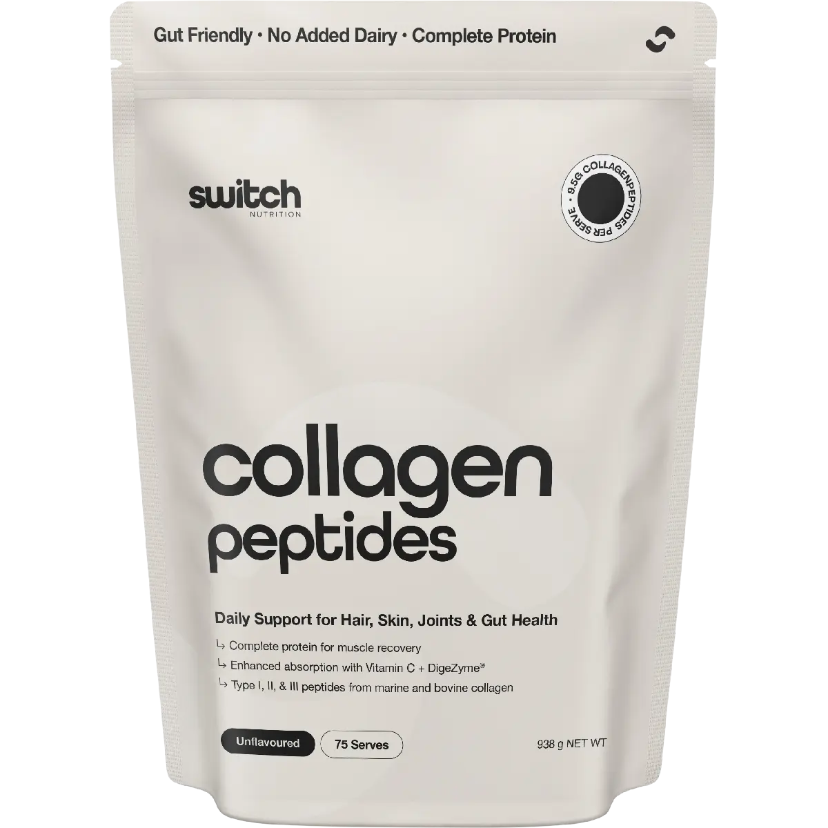 Switch Nutrition Collagen Peptides Unflavoured