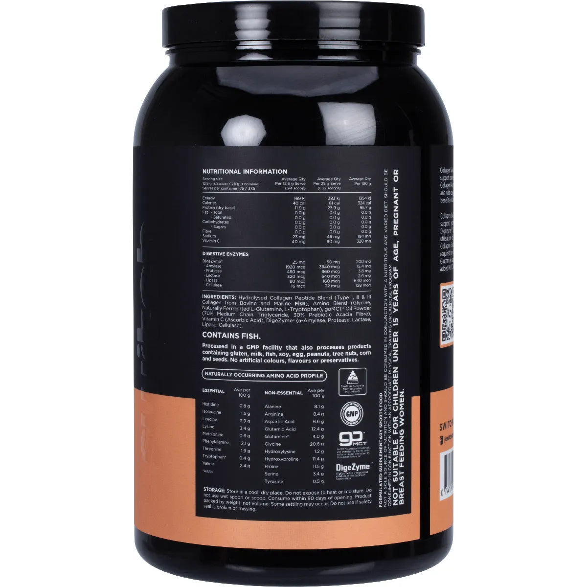 Switch Nutrition Hydrolysed Collagen Protein Unflavoured