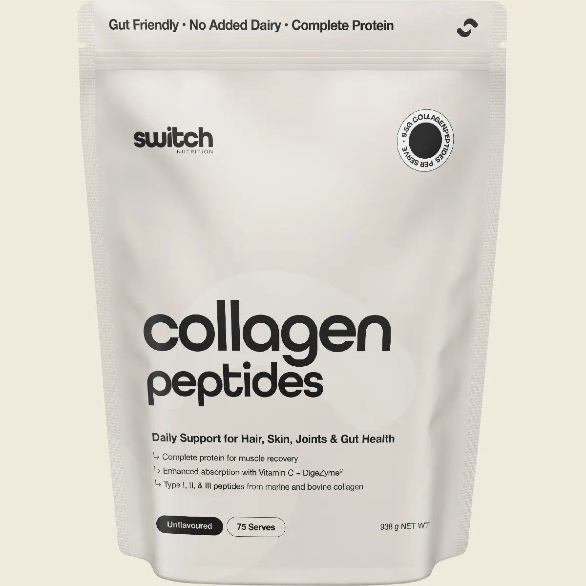 Switch Nutrition Collagen Peptides Unflavoured Switch Nutrition