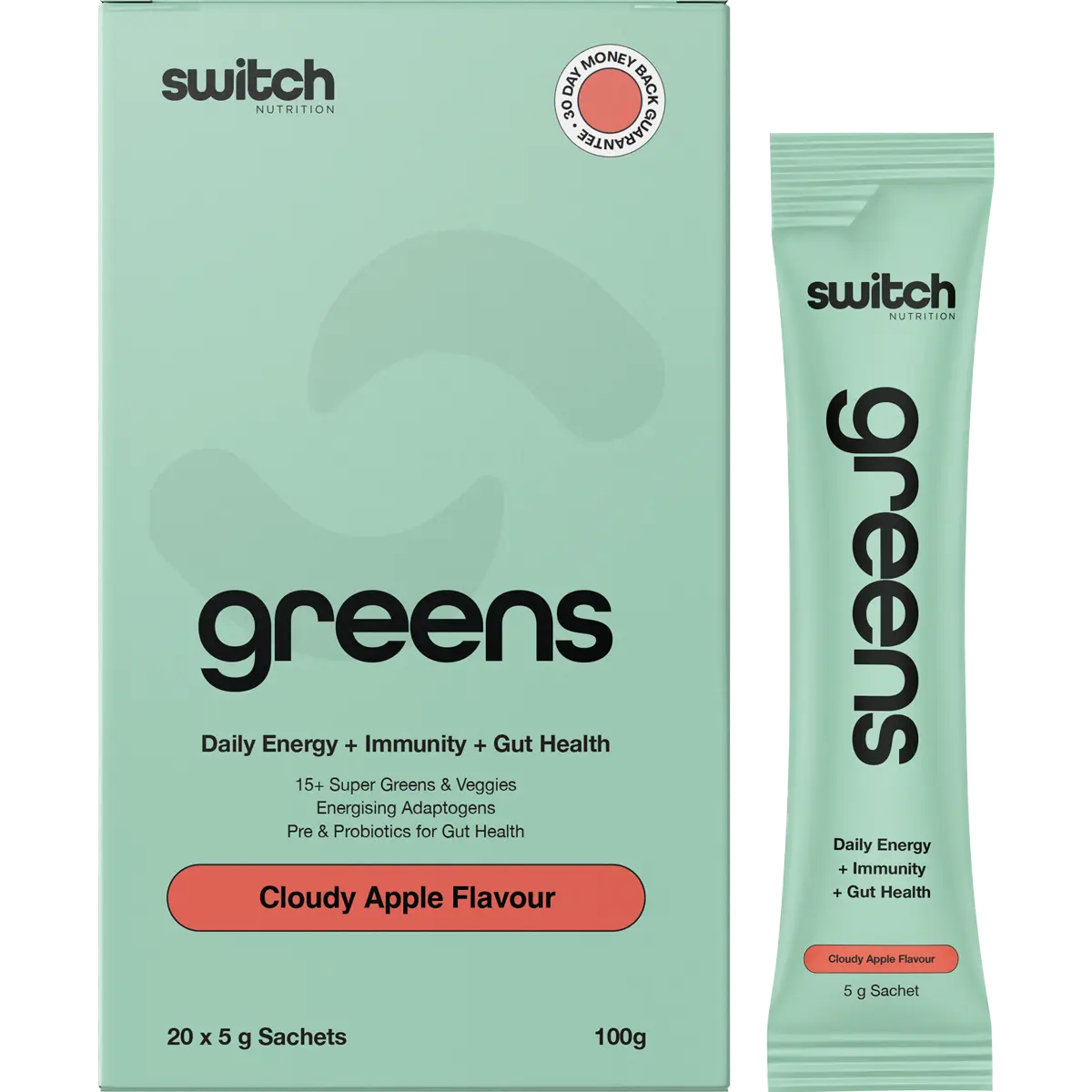 Switch Nutrition Greens Cloudy Apple — official UHP product image 2