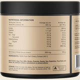 Switch Nutrition Tart Cherry Extract Powder 50:1 Unflavoured 30g — exact back label and nutrition image