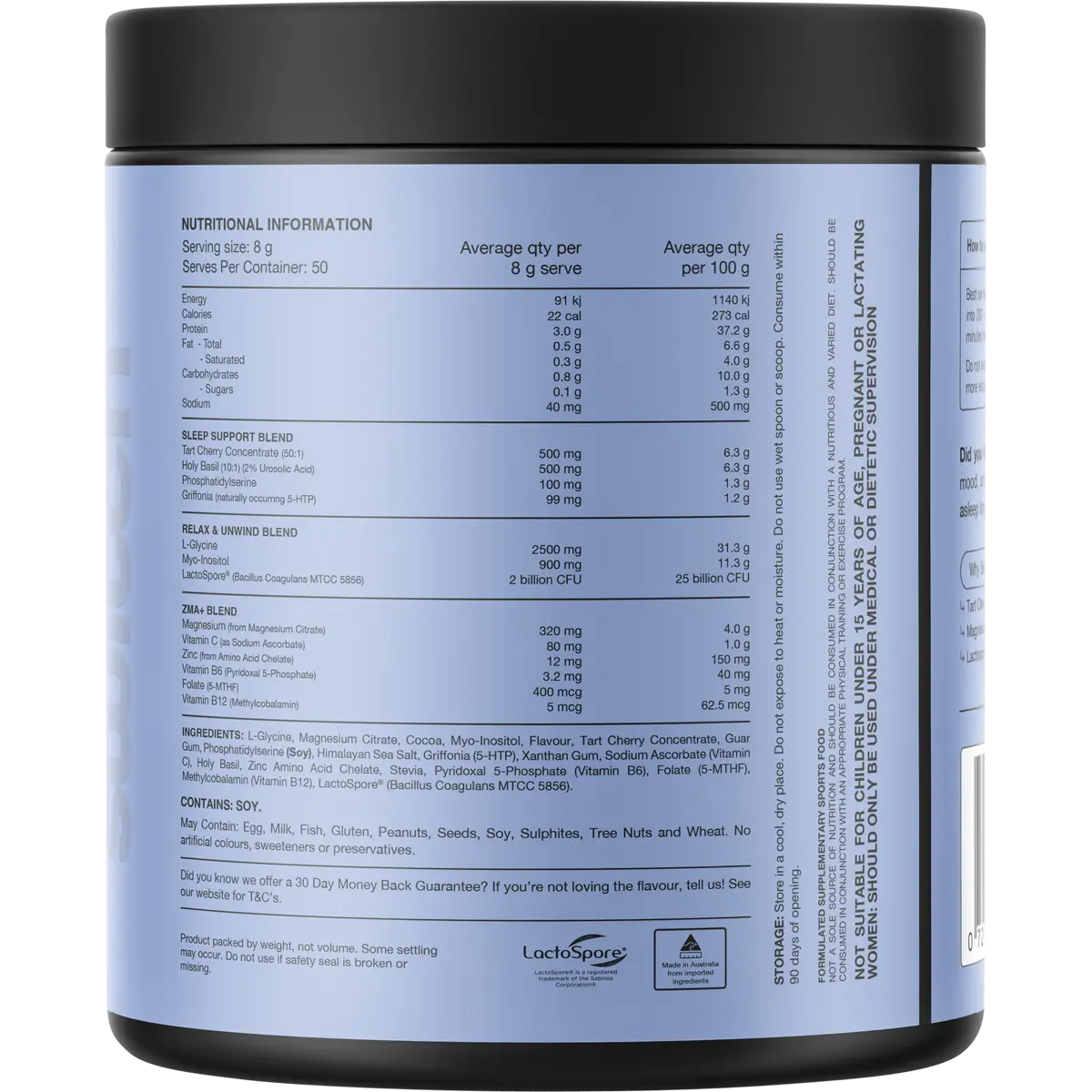 Switch Nutrition Sleep Magnesium Chocolate 400g — secondary image (UHP Image2)