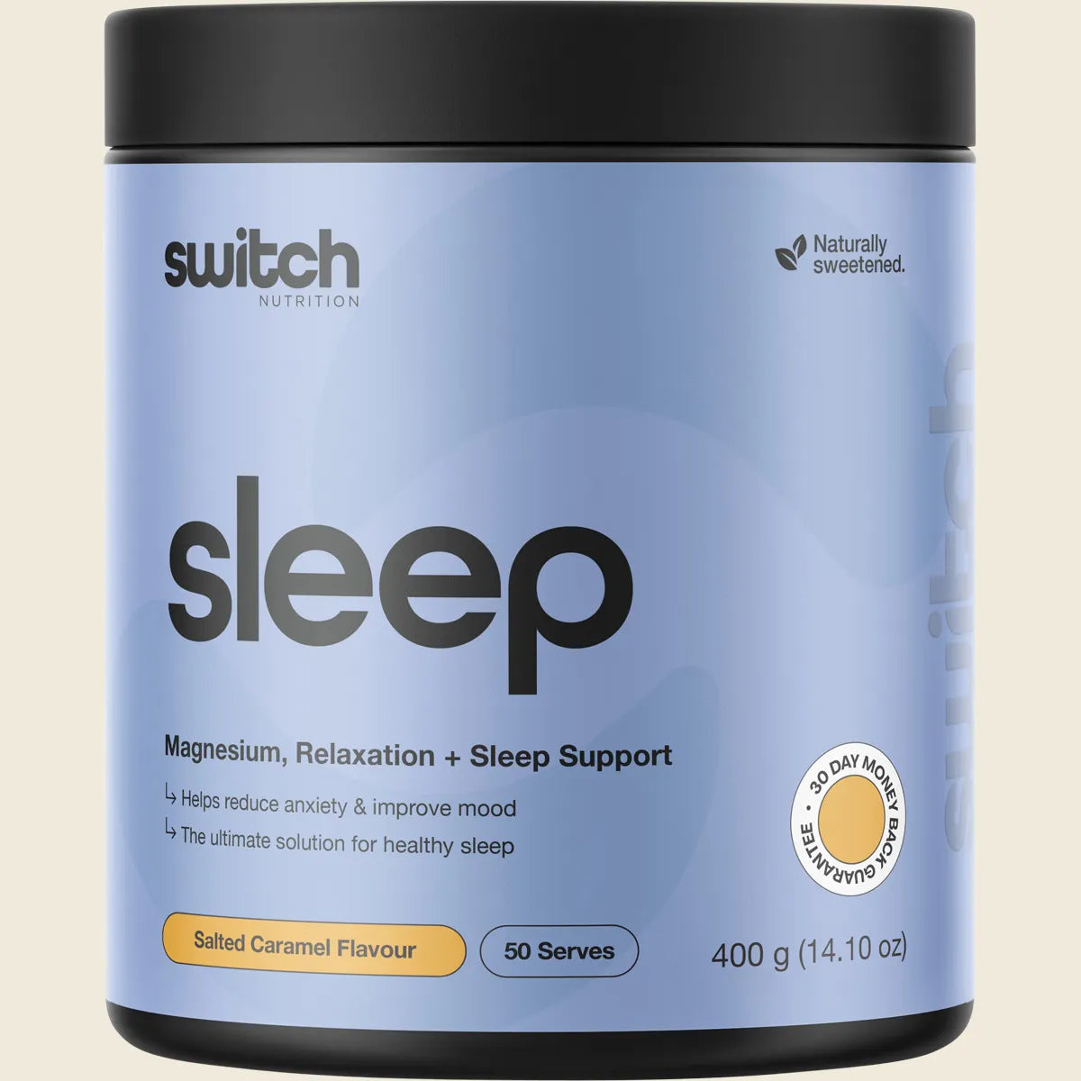 Switch Nutrition Sleep Magnesium Salted Caramel 400g Switch Nutrition
