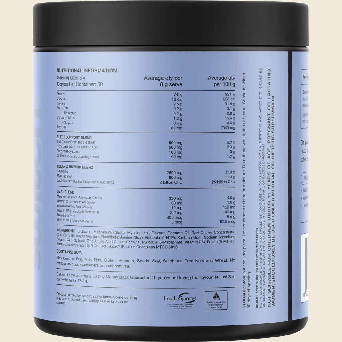 Switch Nutrition Sleep Magnesium Salted Caramel 400g Switch Nutrition