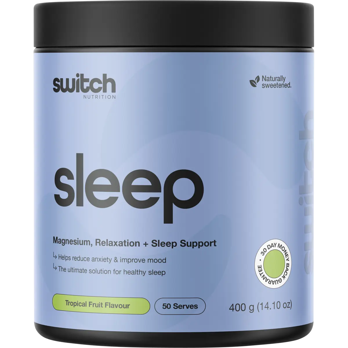 Switch Nutrition Sleep Magnesium Tropical Fruit — replacement front image (official Switch Nutrition)