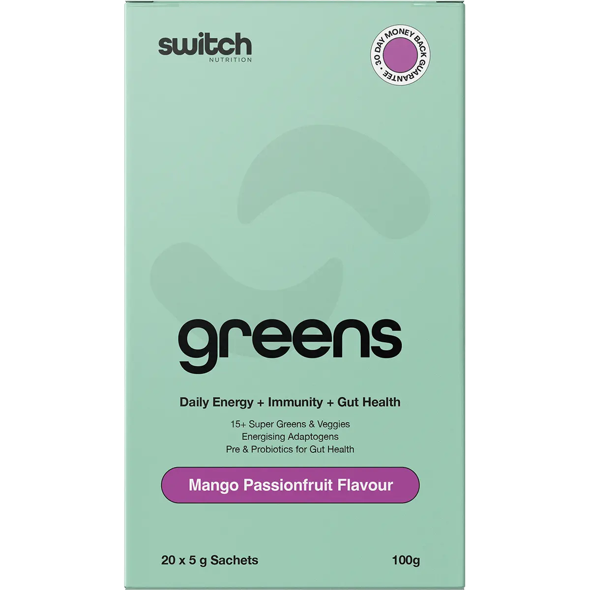 Switch Nutrition Greens Mango Passionfruit — official UHP product image 5