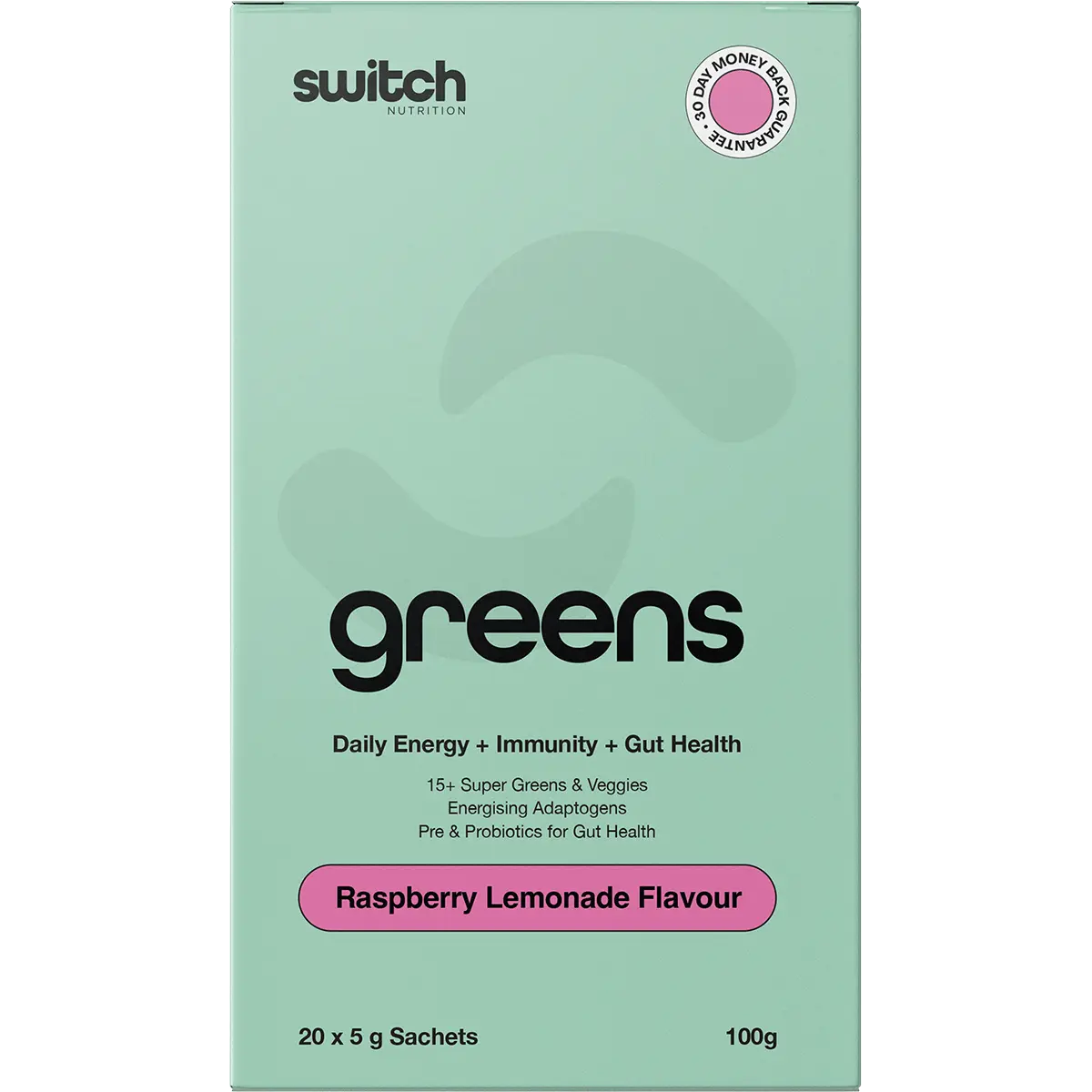 Switch Nutrition Greens Raspberry Lemonade — official UHP product image 5
